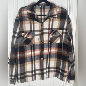 Plaid Button Down Flannel for Women